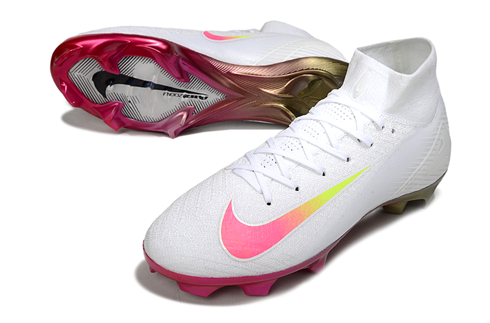 Mercurial Superfly 10 Elite FG White/Pink