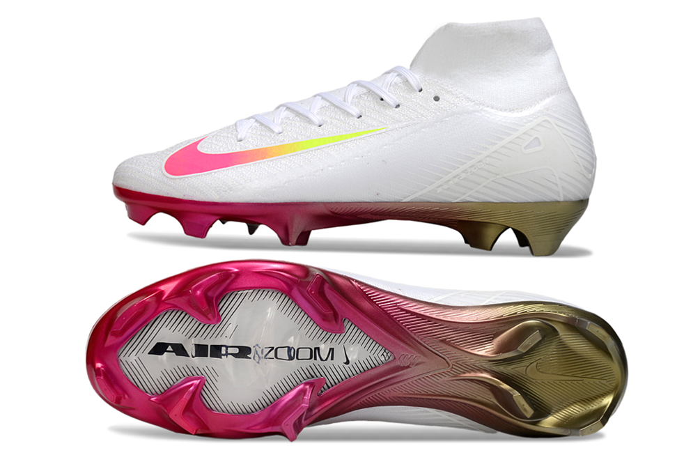 Mercurial Superfly 10 Elite FG White/Pink